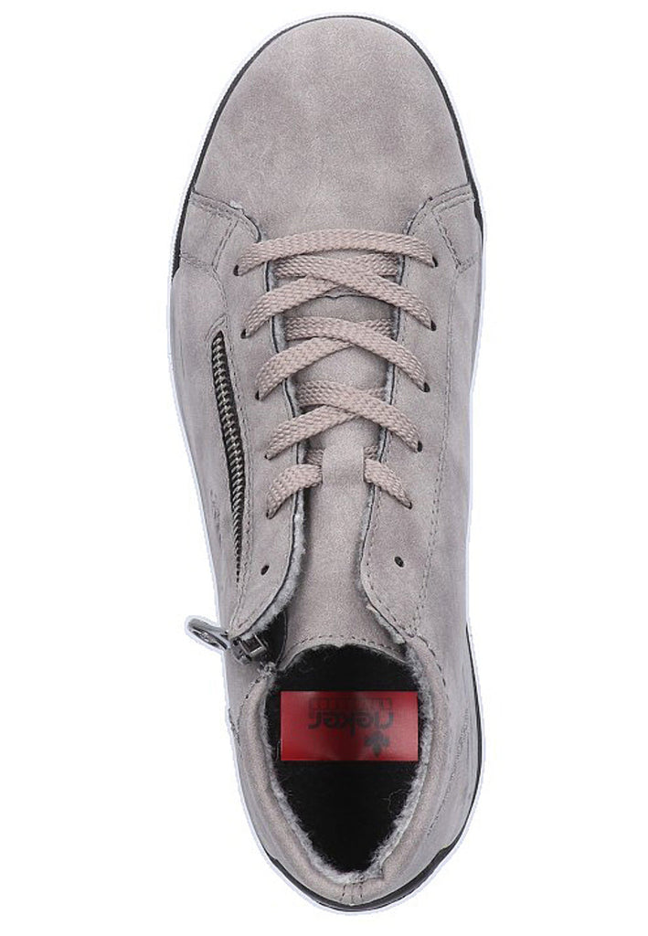 Rieker Halbschuhe Lederimitat Grau - surf4shoes