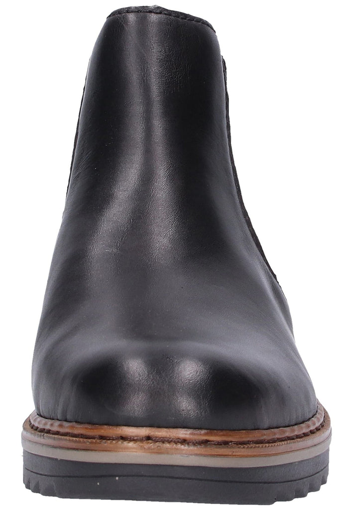 Rieker Stiefelette Leder Schwarz - surf4shoes
