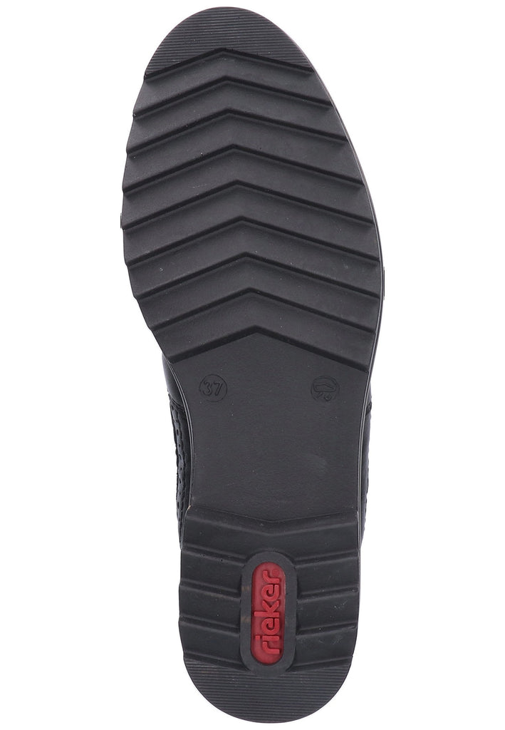 Rieker Stiefelette Leder Schwarz - surf4shoes