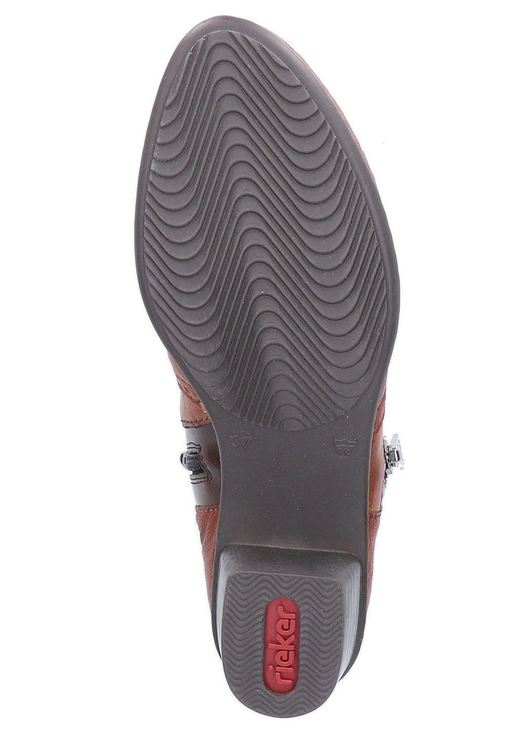 Rieker Stiefelette Leder Braun - surf4shoes
