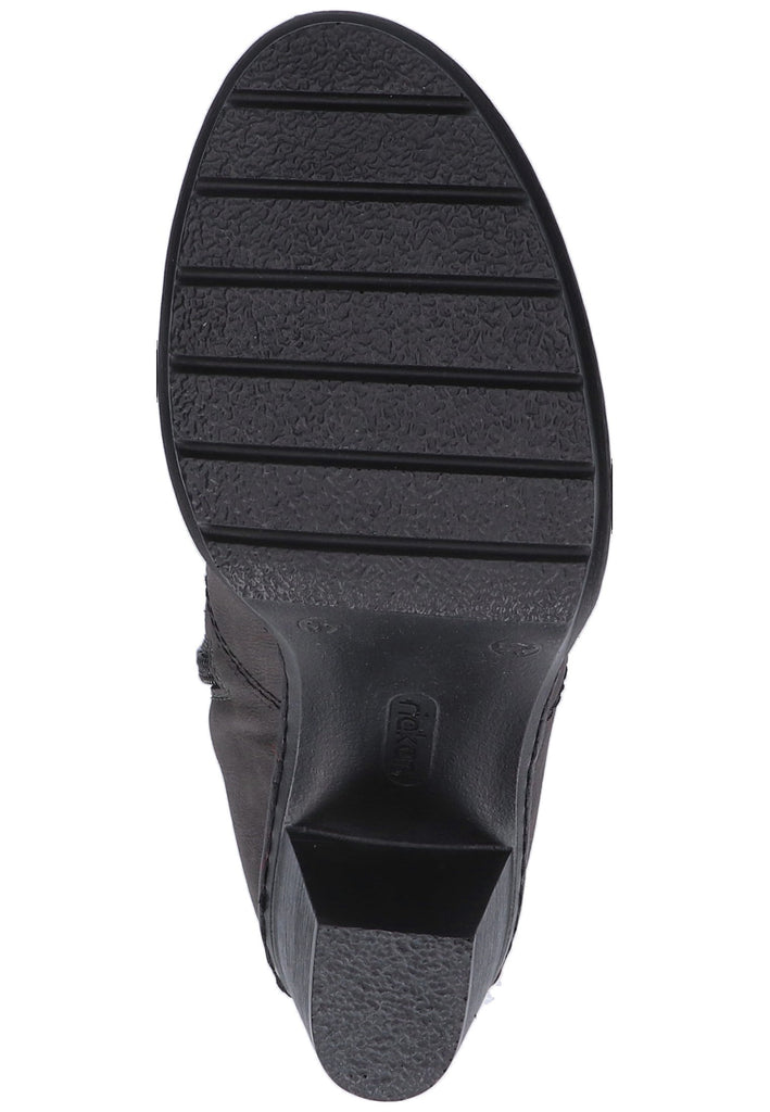 Rieker Stiefelette Lederimitat Grau - surf4shoes