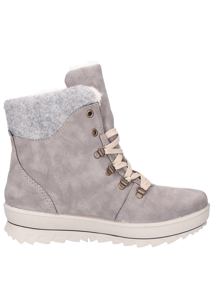 Rieker Stiefelette Lederimitat Grau - surf4shoes