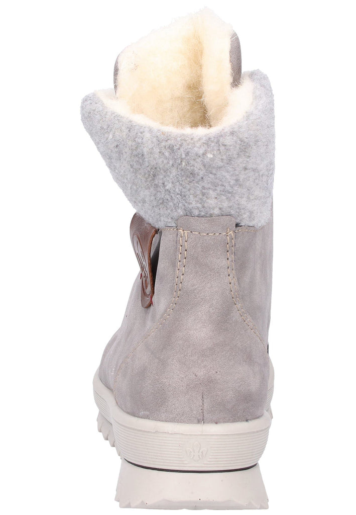 Rieker Stiefelette Lederimitat Grau - surf4shoes
