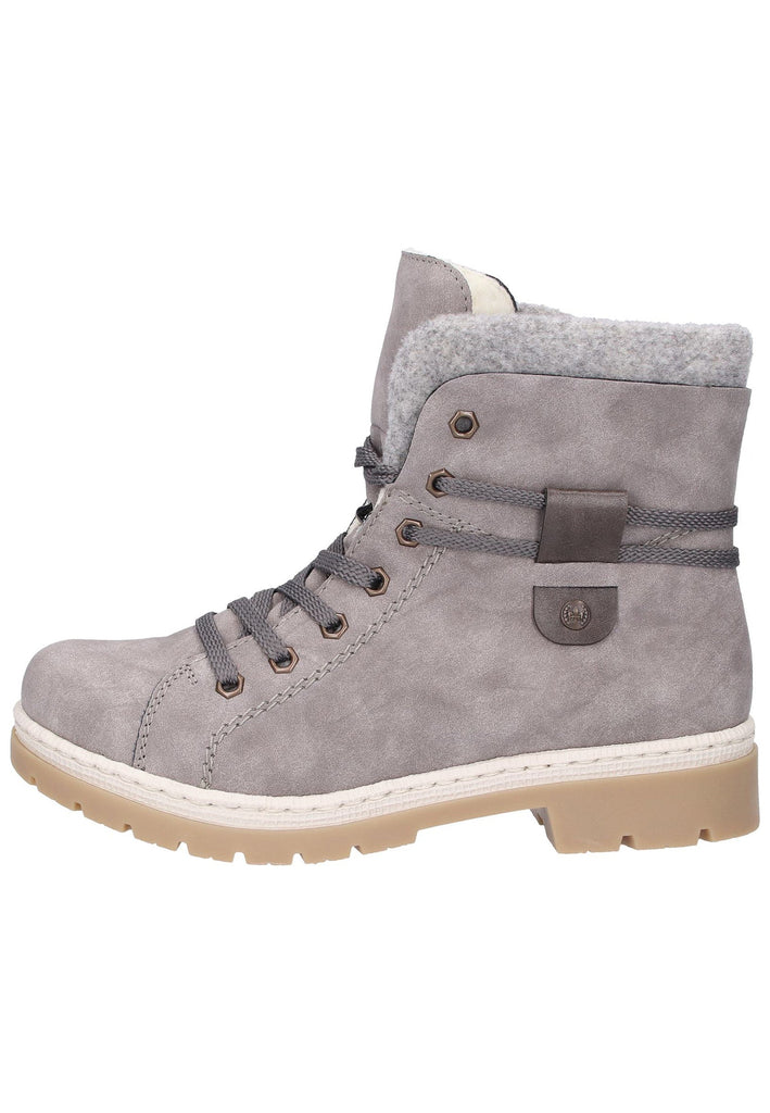 Rieker Stiefelette Lederimitat Grau - surf4shoes