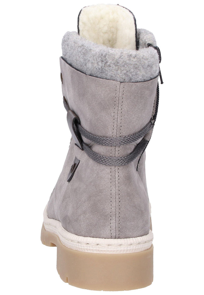 Rieker Stiefelette Lederimitat Grau - surf4shoes
