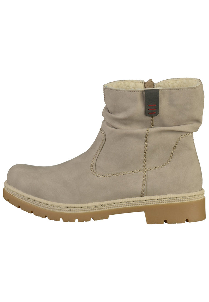 Rieker Stiefelette Lederimitat Grau - surf4shoes