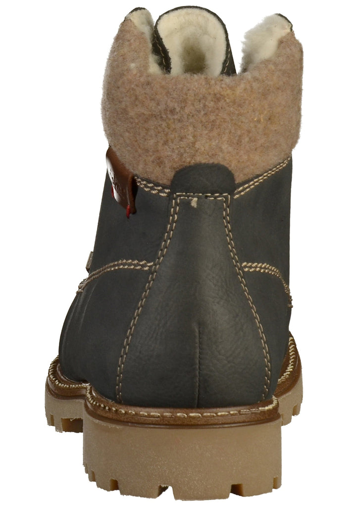 Rieker Stiefelette Lederimitat Blau - surf4shoes