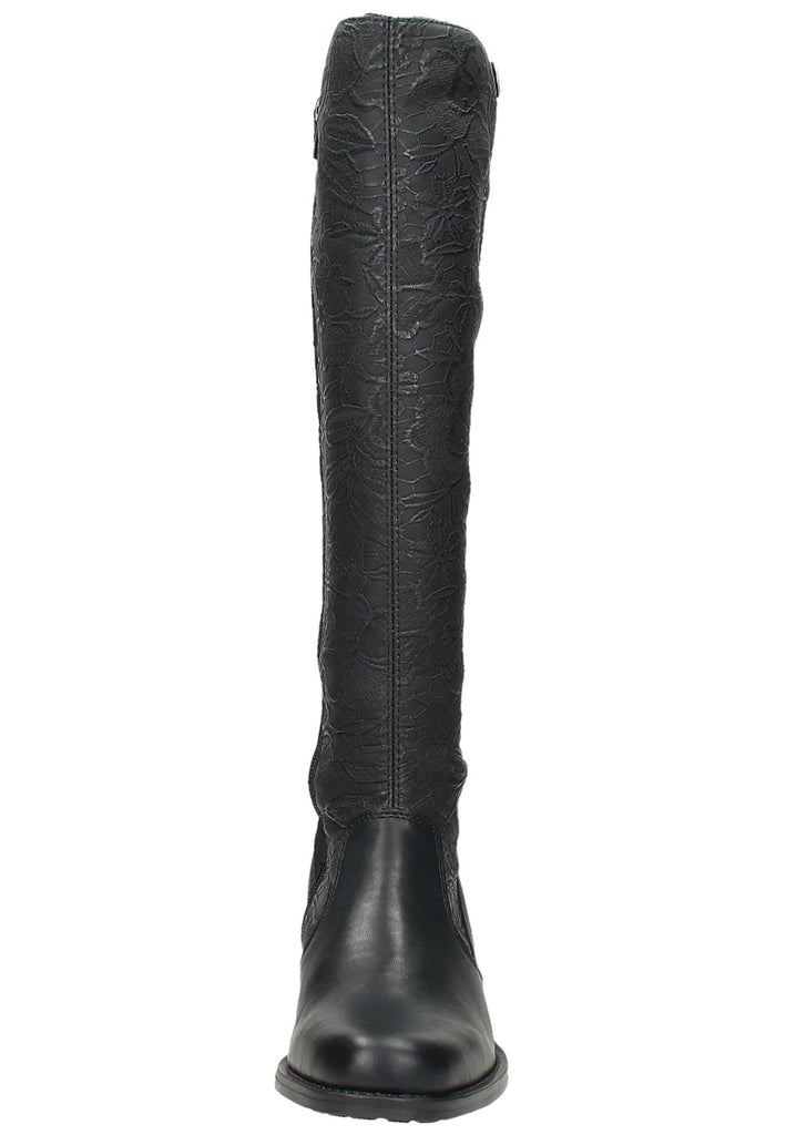 Rieker Stiefel Lederimitat Schwarz - surf4shoes