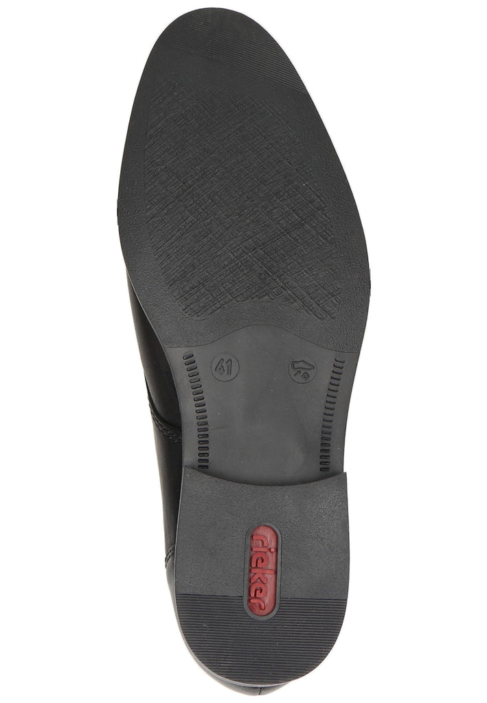 Rieker Businessschuhe Glattleder Schwarz - surf4shoes