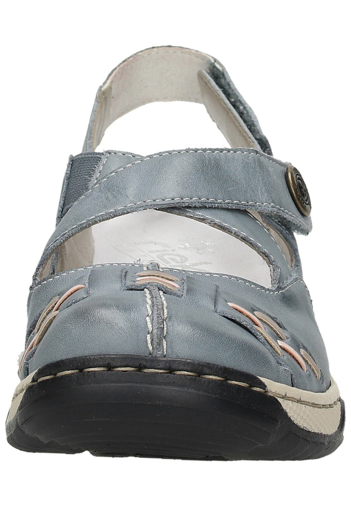 Rieker Sandalen Glattleder Hellblau - surf4shoes