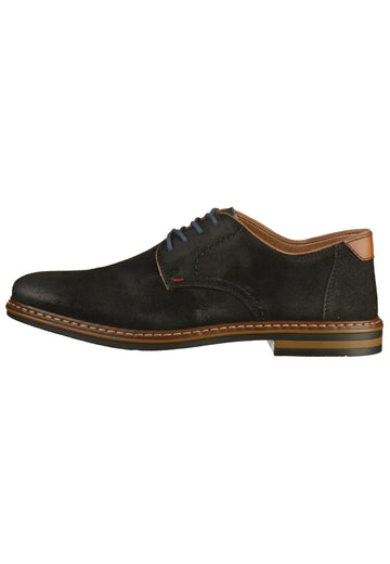 Rieker Halbschuhe Leder Schwarz - surf4shoes