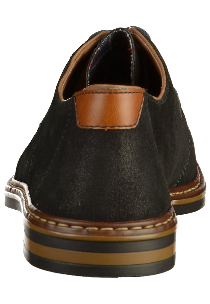 Rieker Halbschuhe Leder Schwarz - surf4shoes