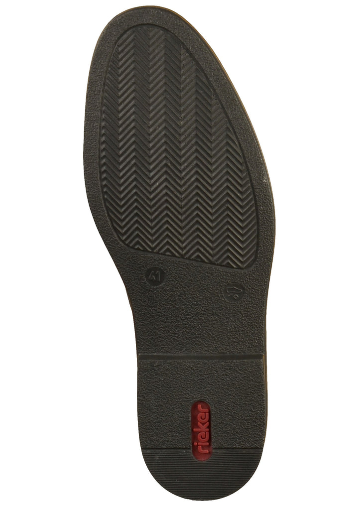 Rieker Halbschuhe Leder Schwarz - surf4shoes