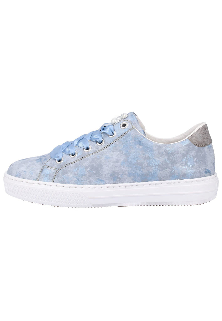 Rieker Sneaker Lederimitat Blau/Grau - surf4shoes