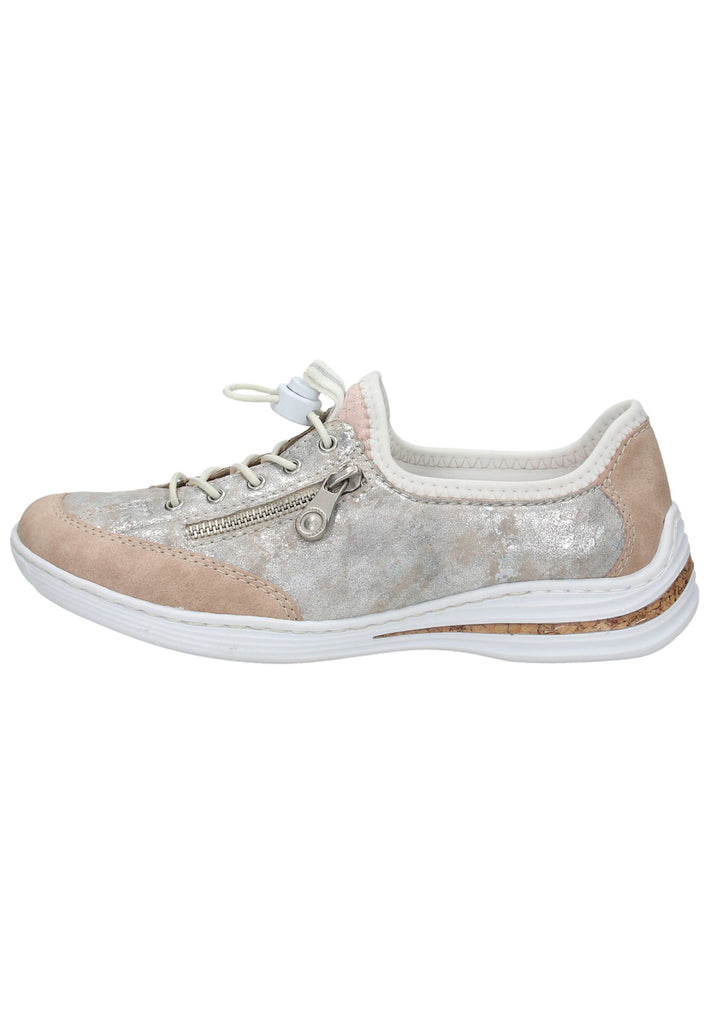 Rieker Halbschuhe Lederimitat Altrosa - surf4shoes
