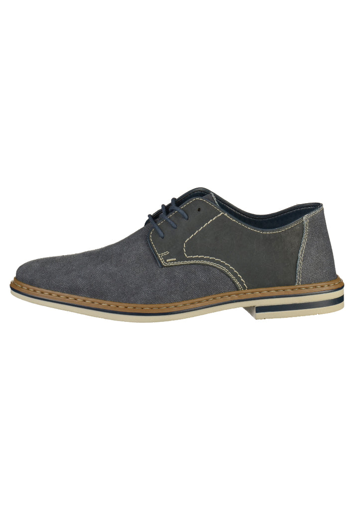 Rieker Halbschuhe Lederimitat/Textil Blau - surf4shoes