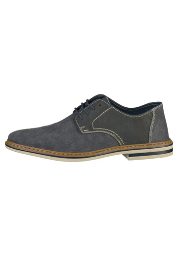 Rieker Halbschuhe Lederimitat/Textil Blau - surf4shoes
