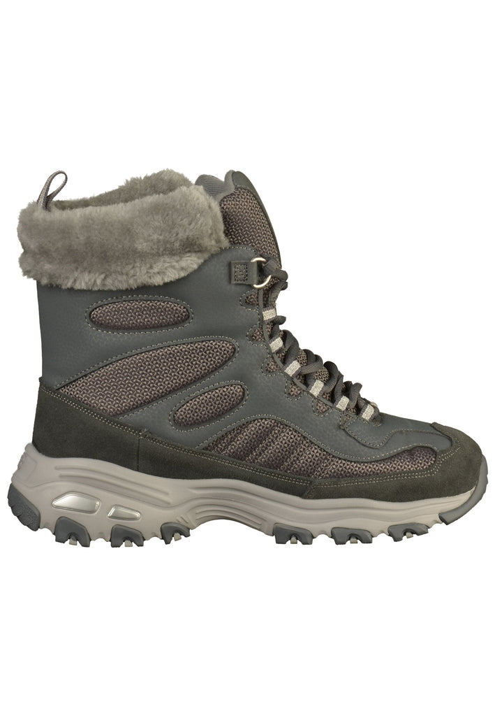 Skechers Stiefelette Lederimitat/Textil Grau - surf4shoes