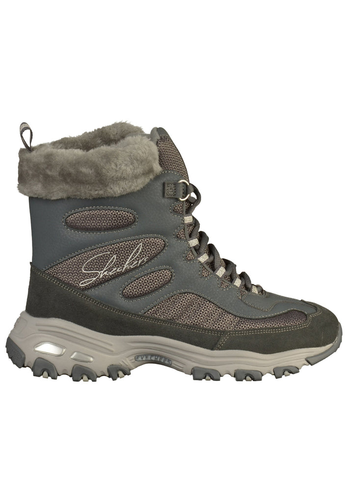 Skechers Stiefelette Lederimitat/Textil Grau - surf4shoes