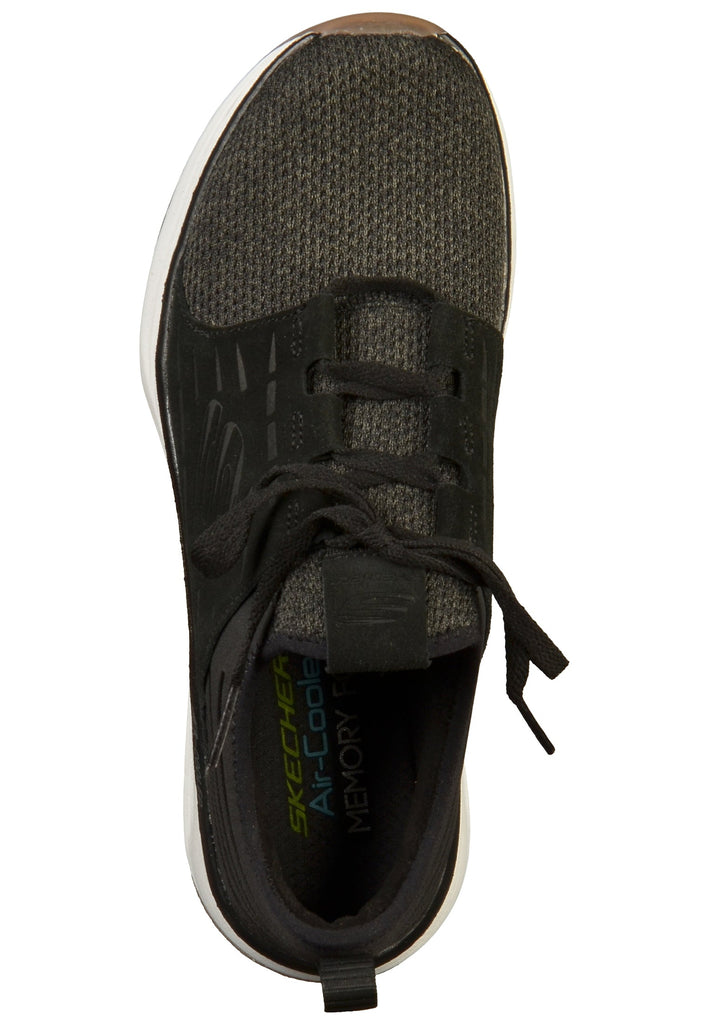 Skechers Sneaker Lederimitat/Textil Schwarz - surf4shoes