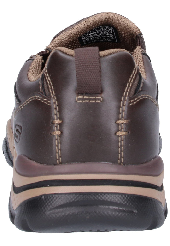 Skechers Slipper Leder/Textil Dunkelbraun - surf4shoes