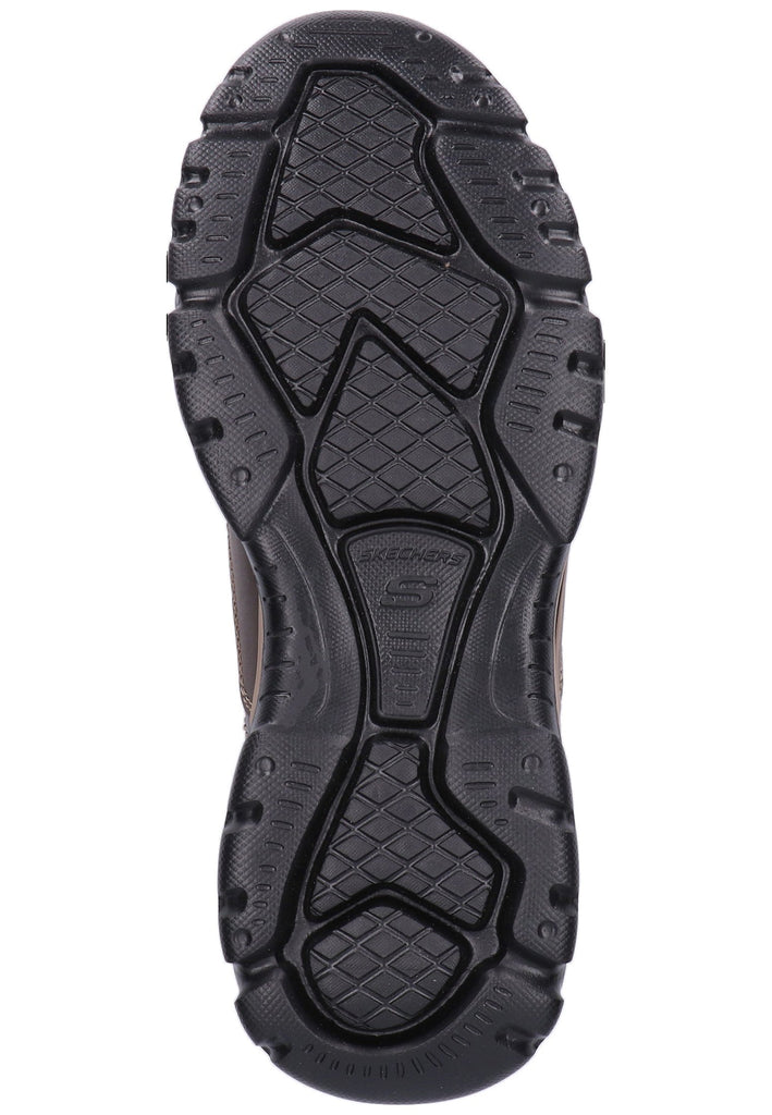 Skechers Slipper Leder/Textil Dunkelbraun - surf4shoes