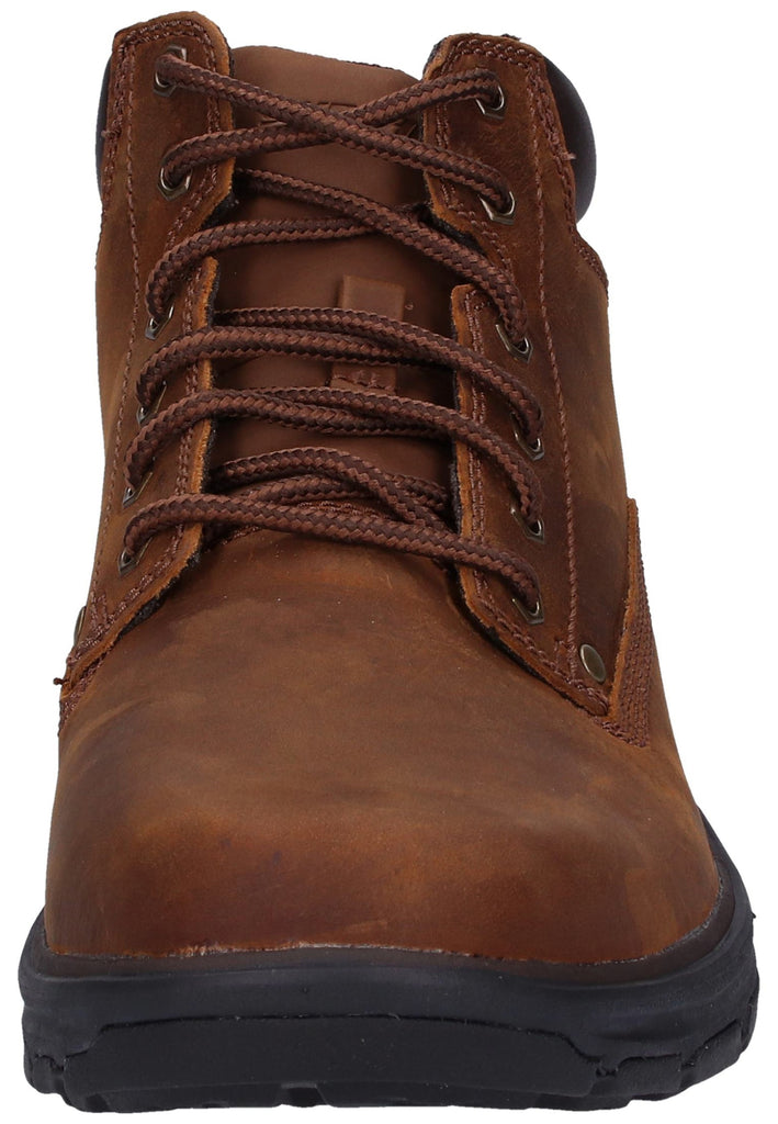 Skechers Stiefelette Leder/Textil Dunkelbraun - surf4shoes