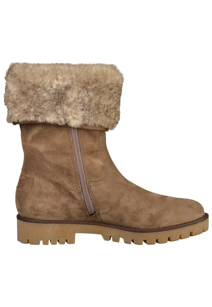 ara Stiefelette Veloursleder Taupe - surf4shoes