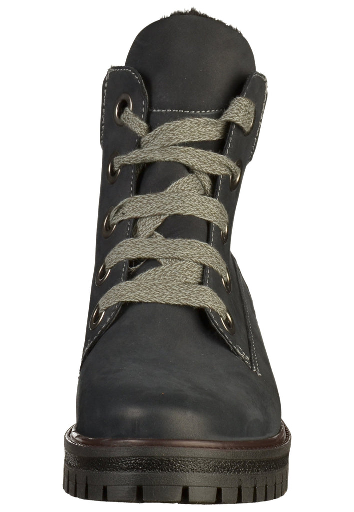 ara Stiefelette Nubukleder Blau - surf4shoes