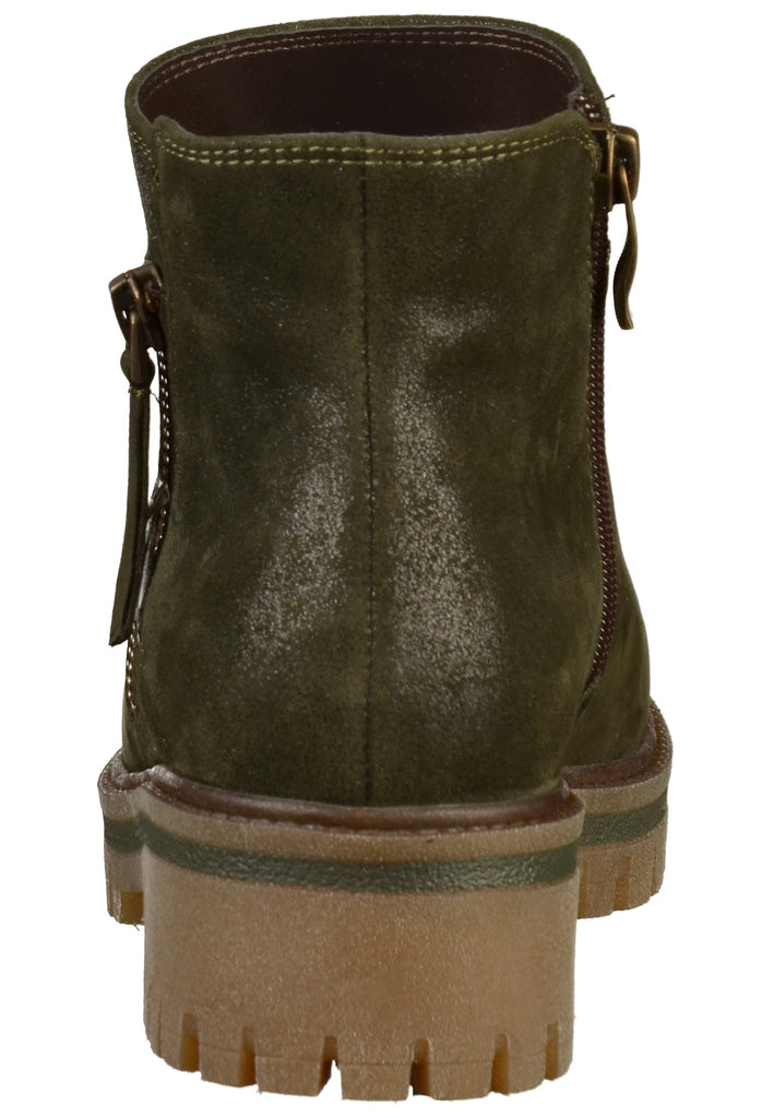 ara Stiefelette Nubukleder Oliv - surf4shoes