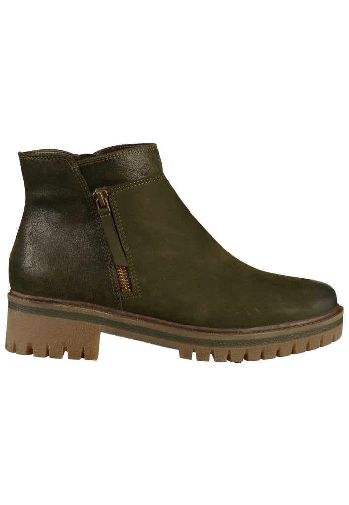 ara Stiefelette Nubukleder Oliv - surf4shoes