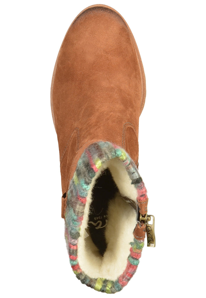 ara Stiefelette Veloursleder Braun - surf4shoes