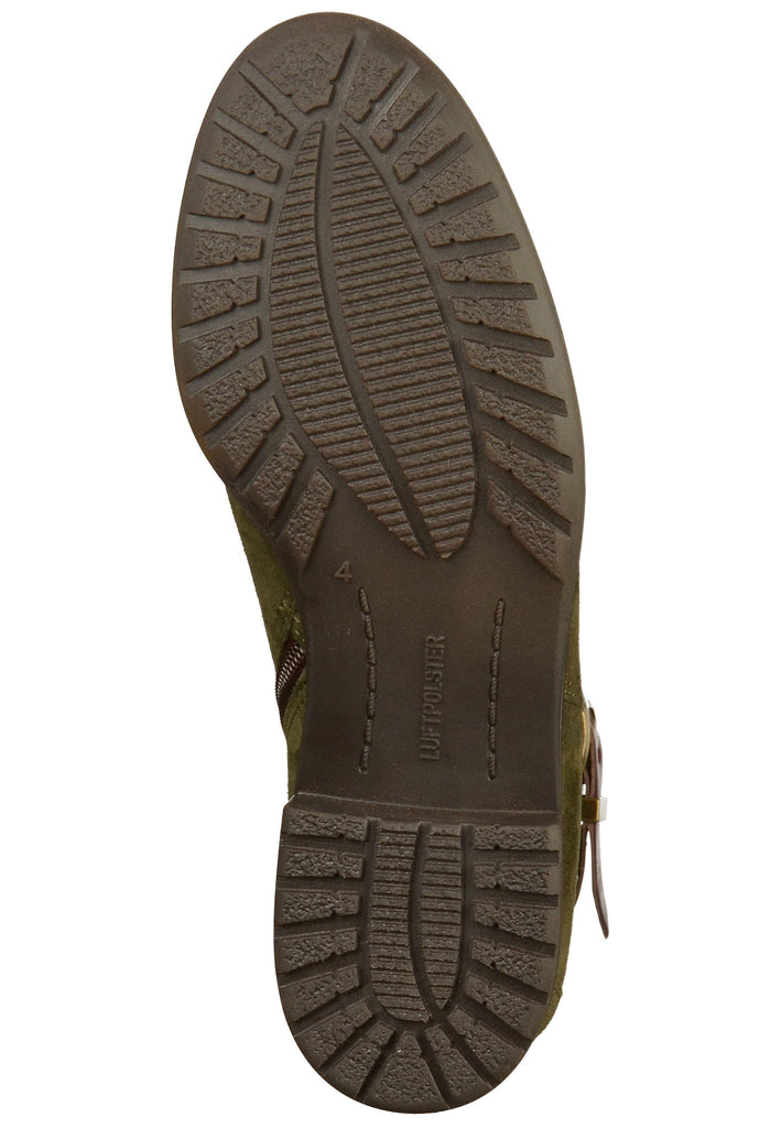 ara Stiefelette Veloursleder Oliv - surf4shoes