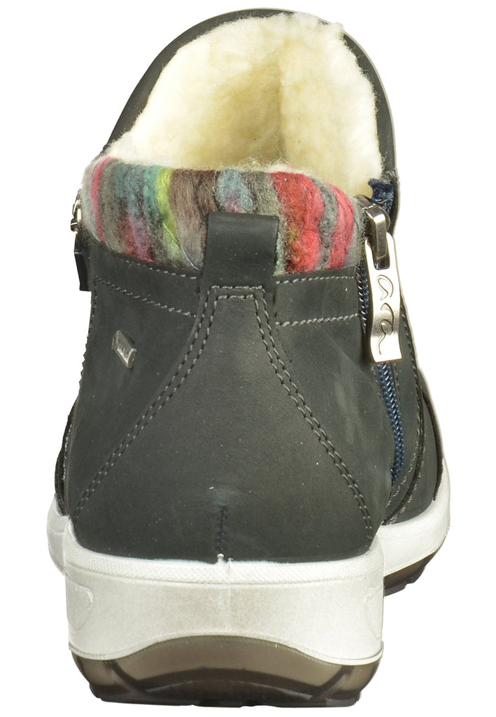 ara Stiefelette Nubukleder Blau - surf4shoes