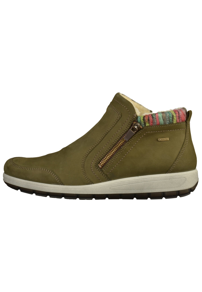 ara Stiefelette Nubukleder Oliv - surf4shoes