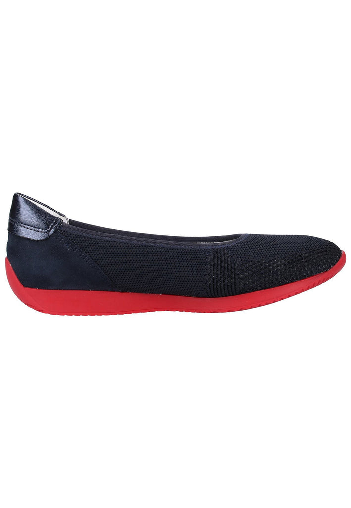 ara Ballerinas Leder/Textil Blau - surf4shoes