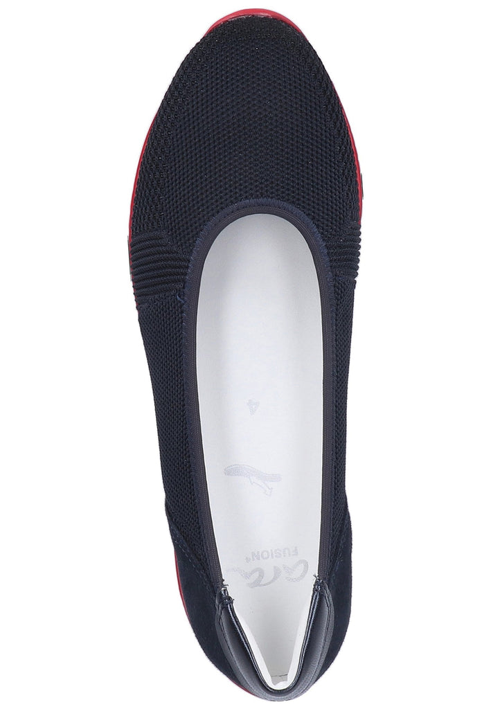 ara Ballerinas Leder/Textil Blau - surf4shoes