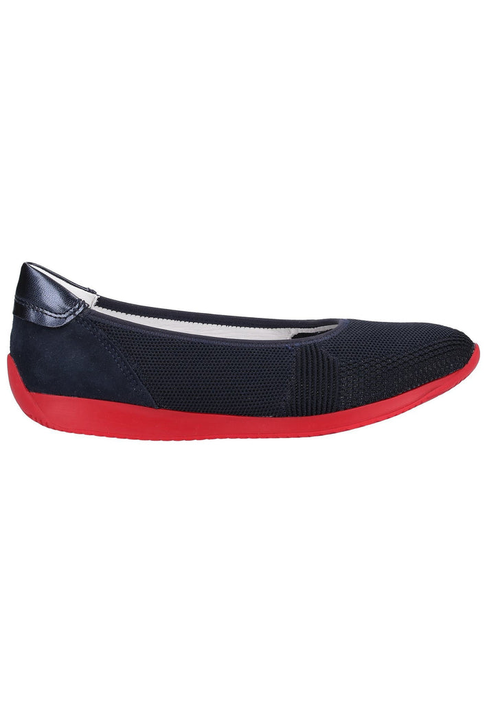 ara Ballerinas Leder/Textil Blau - surf4shoes