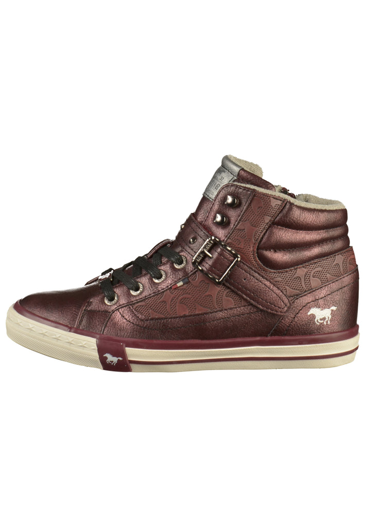 Mustang Sneaker Lederimitat Bordeaux - surf4shoes
