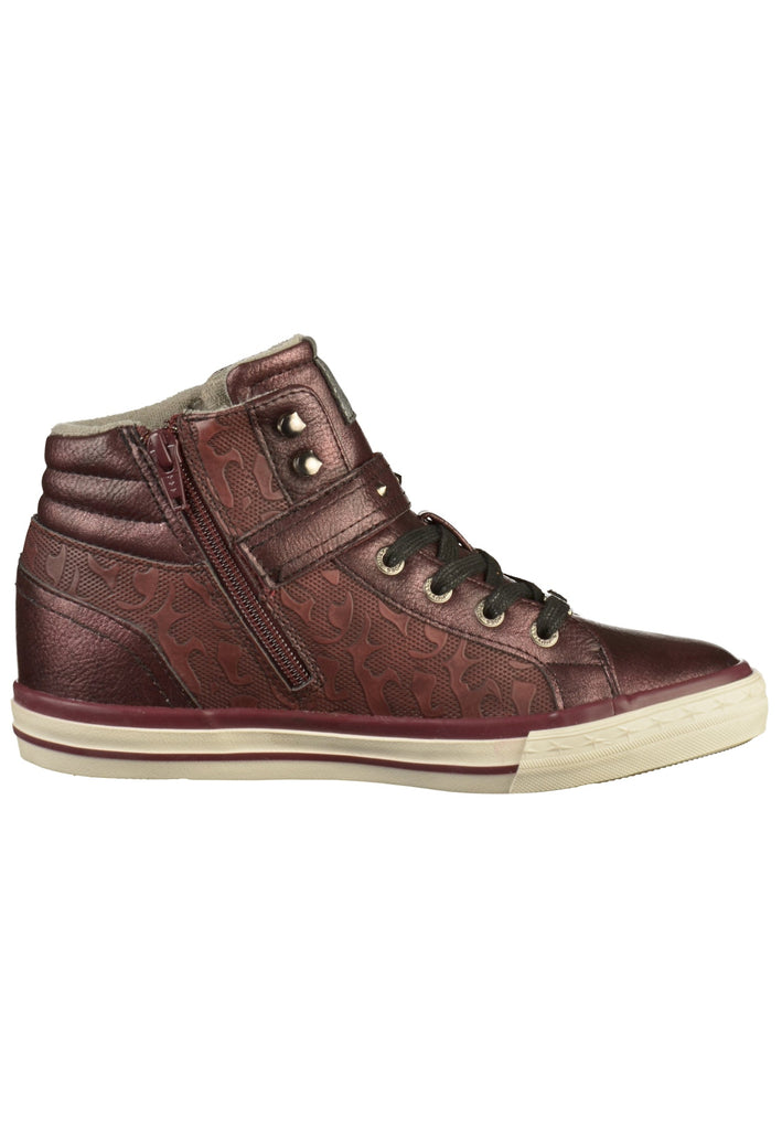 Mustang Sneaker Lederimitat Bordeaux - surf4shoes