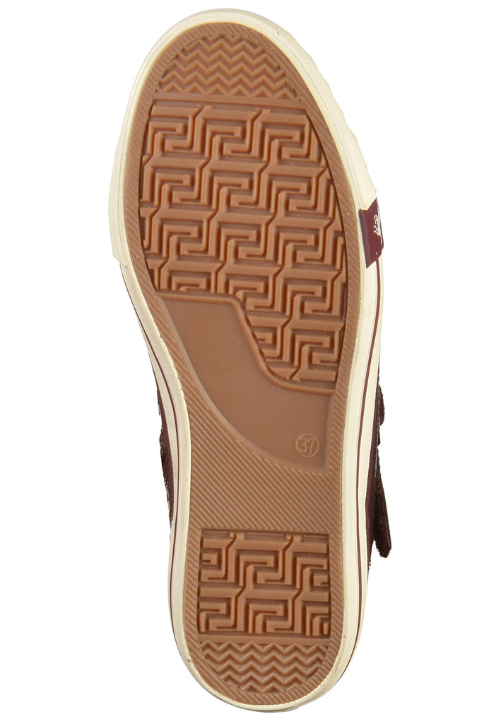 Mustang Sneaker Lederimitat Bordeaux - surf4shoes