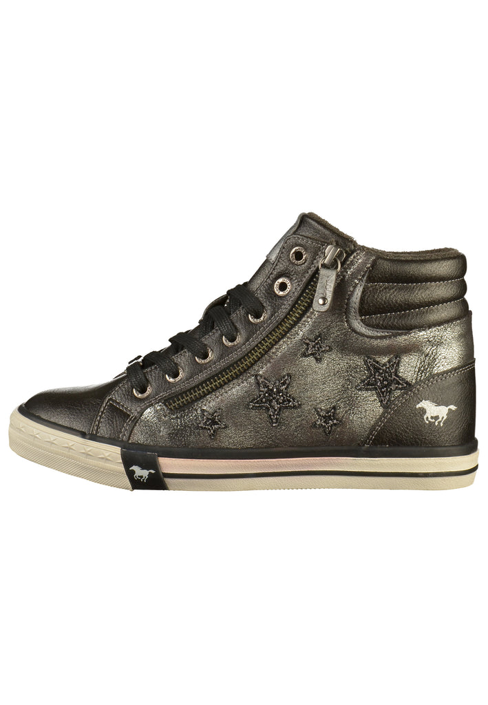 Mustang Sneaker Lederimitat Graphit - surf4shoes