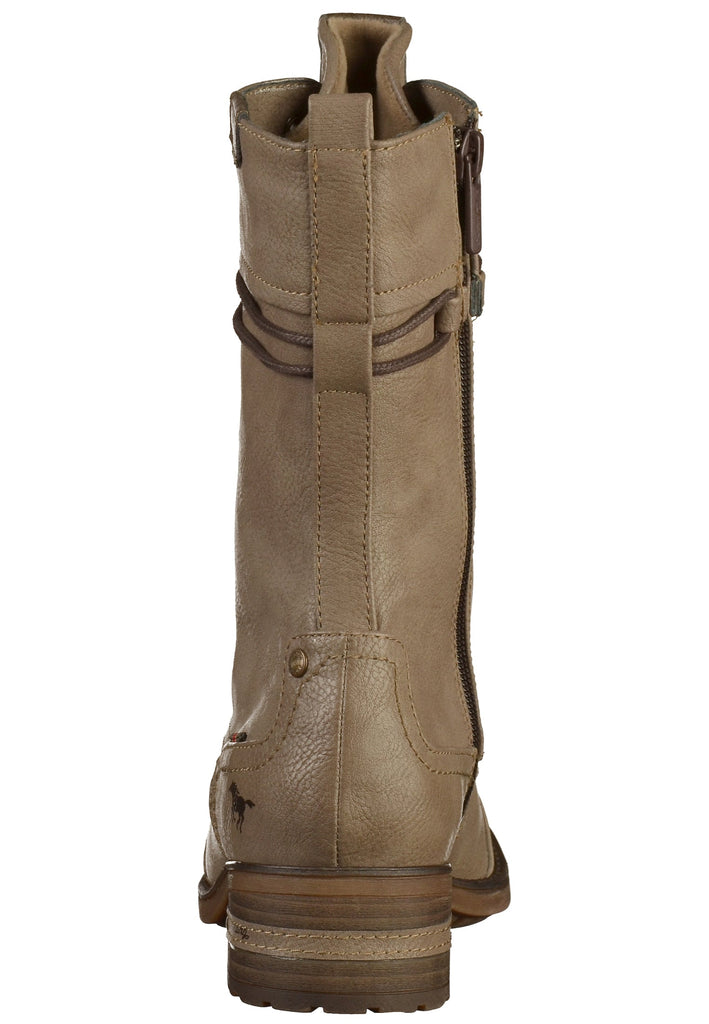 Mustang Stiefel Lederimitat Taupe - surf4shoes