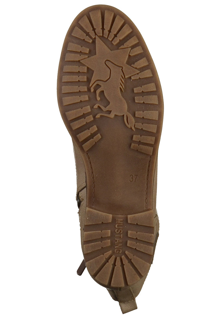 Mustang Stiefel Lederimitat Taupe - surf4shoes