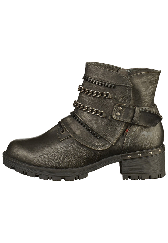 Mustang Stiefelette Lederimitat Graphit - surf4shoes