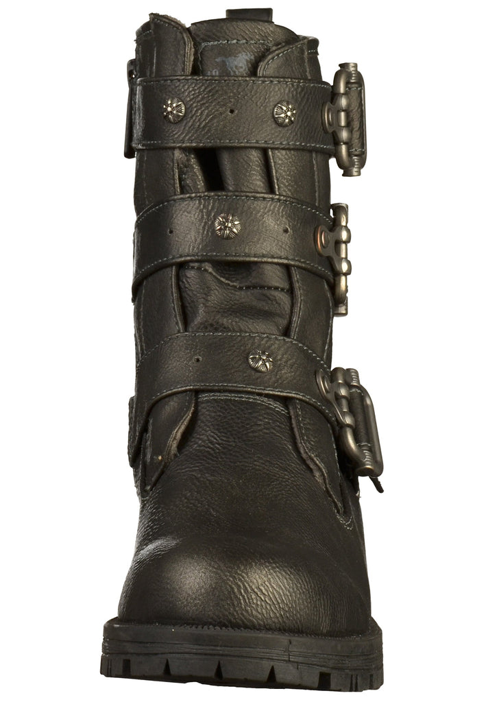 Mustang Stiefelette Lederimitat Graphit - surf4shoes