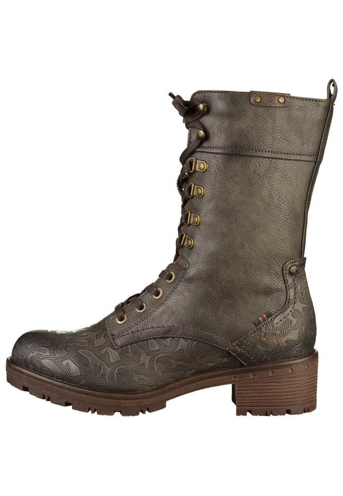 Mustang Stiefel Lederimitat Dunkelgrau - surf4shoes