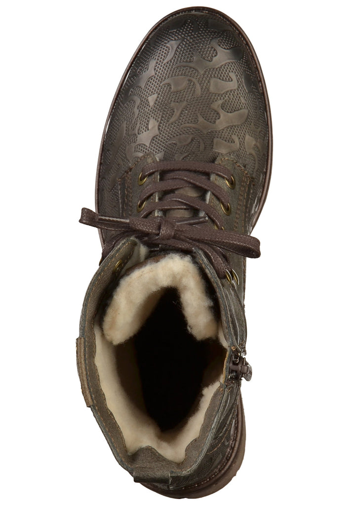 Mustang Stiefel Lederimitat Dunkelgrau - surf4shoes