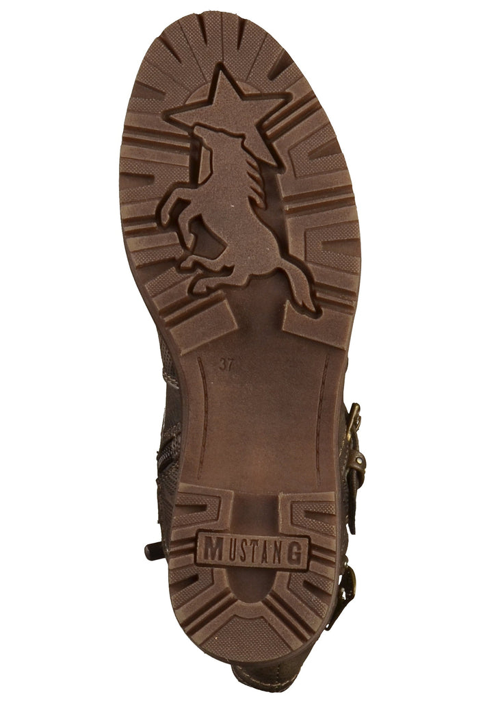 Mustang Stiefelette Lederimitat Cigar - surf4shoes