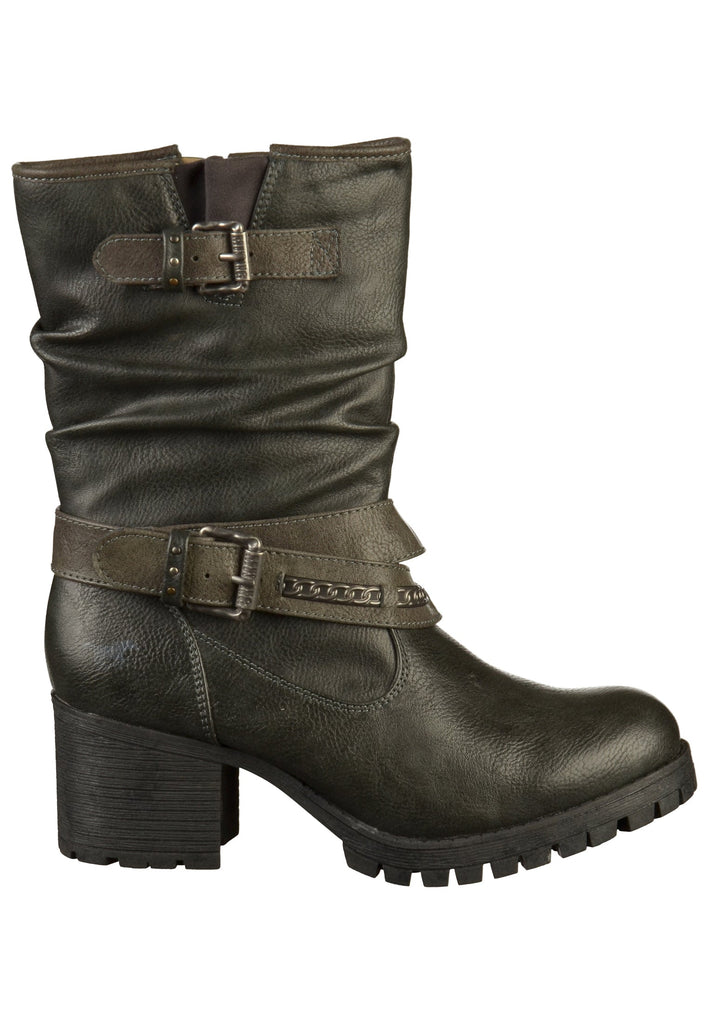 Mustang Stiefel Lederimitat Grau - surf4shoes